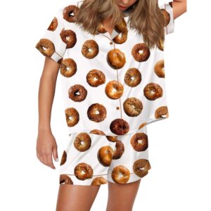 Bagel Satin Pajama Set For Women