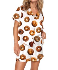 Alternative view of Bagel Satin Pajama Set For Women