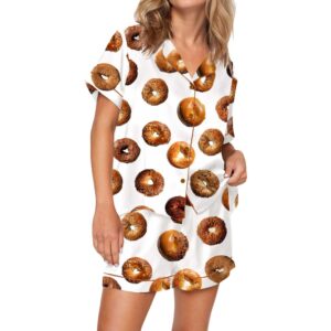 Alternative view of Bagel Satin Pajama Set For Women