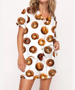 Bagel Satin Pajama Set