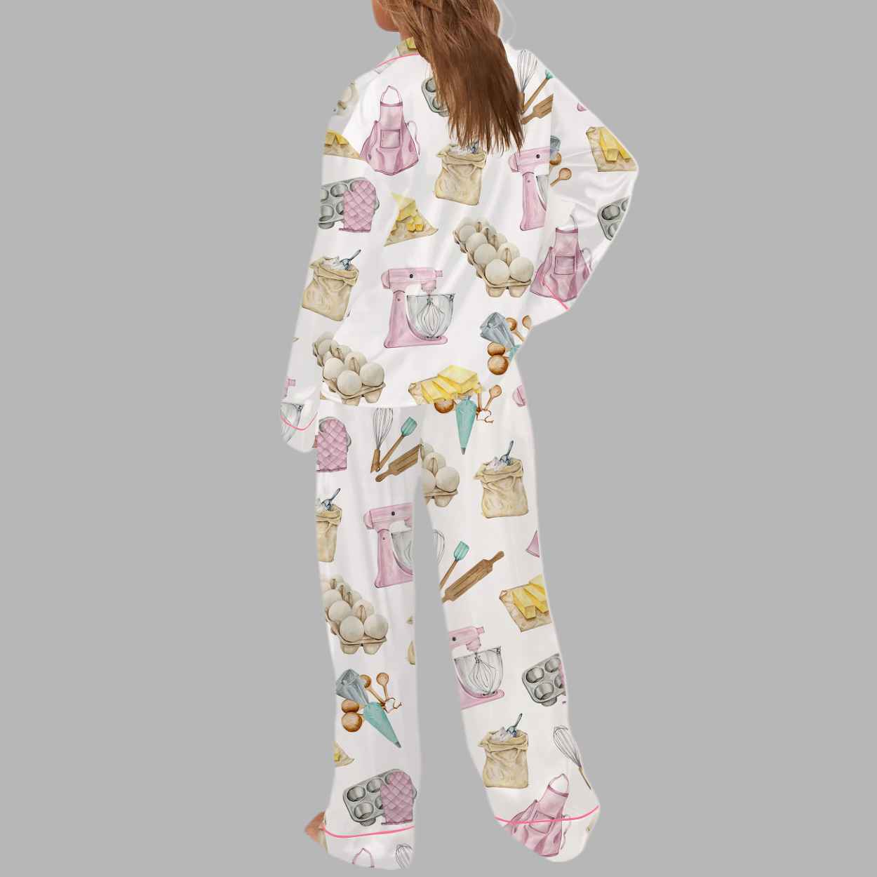 Bakery Silky Satin Pajama Set - Image 4