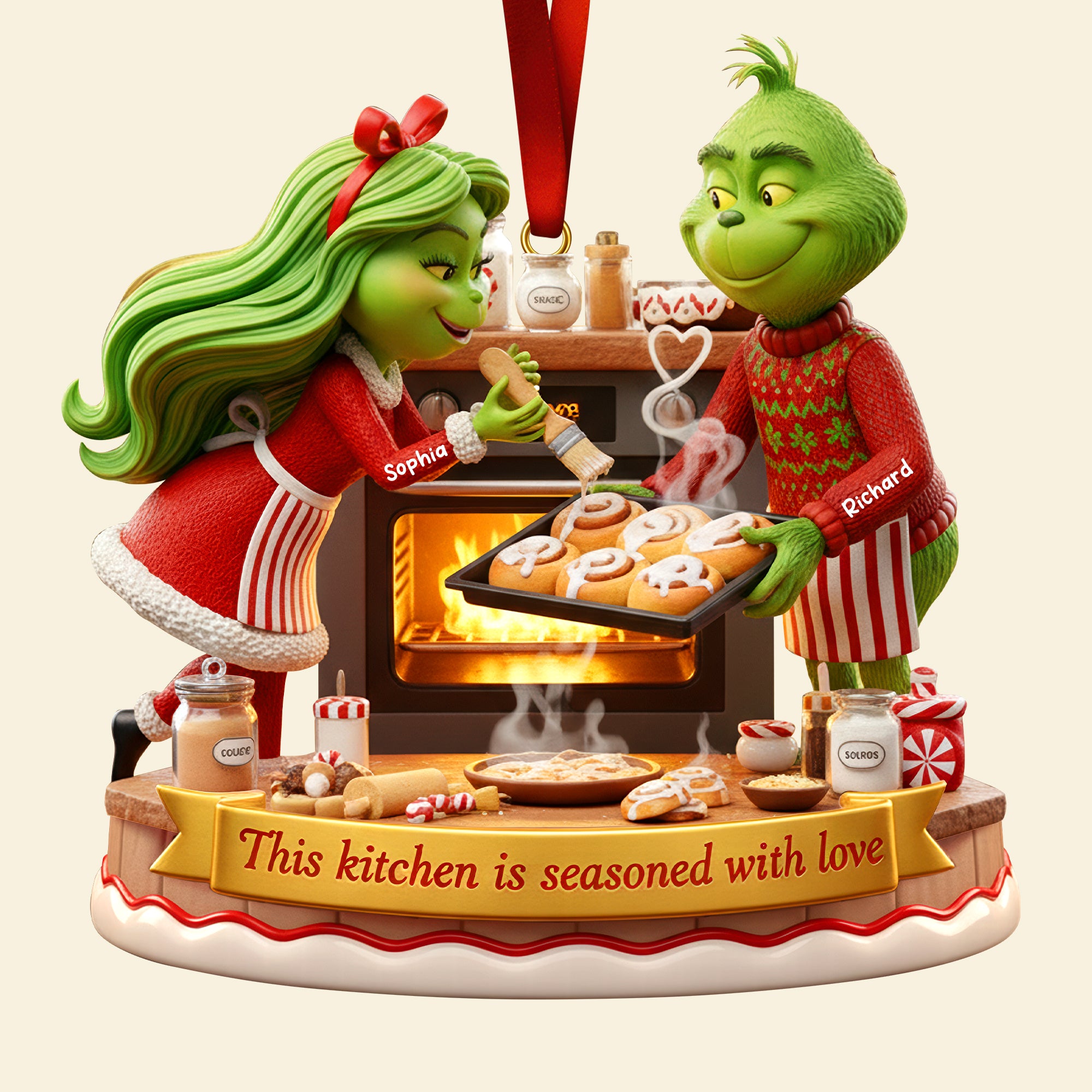 Baking Couple Christmas Ornament – Personalized Gifts For Couple 01paqn241025 - Image 4