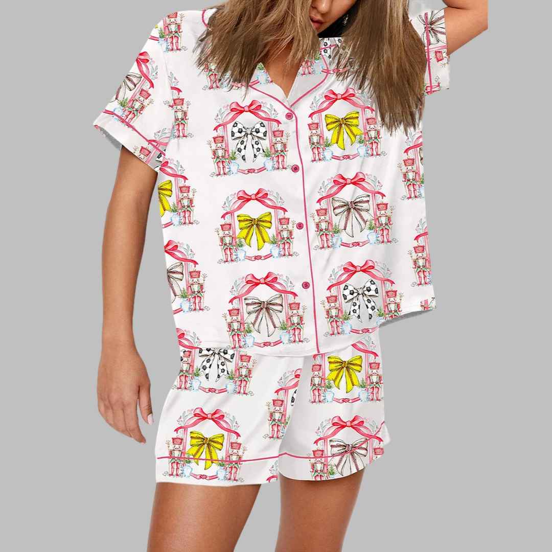 Ball Sports Christmas Art Pajama Set