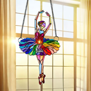 Ballet Girl Suncatcher - Personalized Gifts For Ballet Lovers 01natn080725