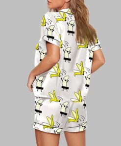 Alternative view of Banana Takes Off Clothes Print Pajama Set