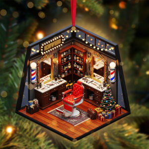 Alternative view of Barber Shop Miniature Ornament - Personalized Gifts For Barbers 04pgta120825