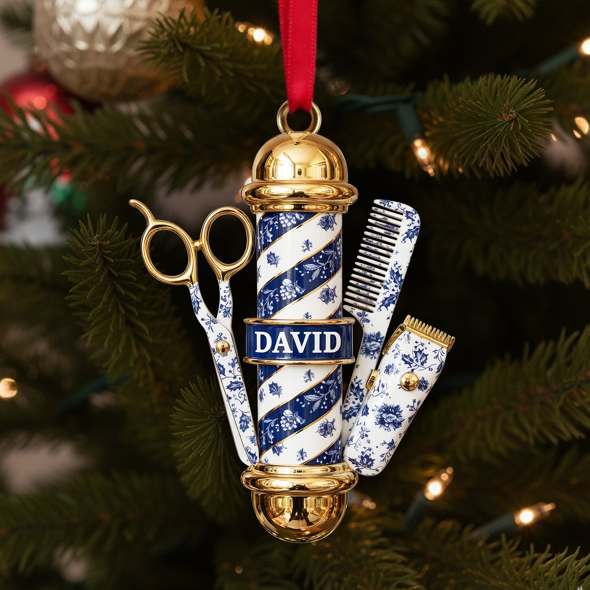 Barber's Essentials Ornament - Personalized Gifts For Barber 01PGLU111025 - Image 3