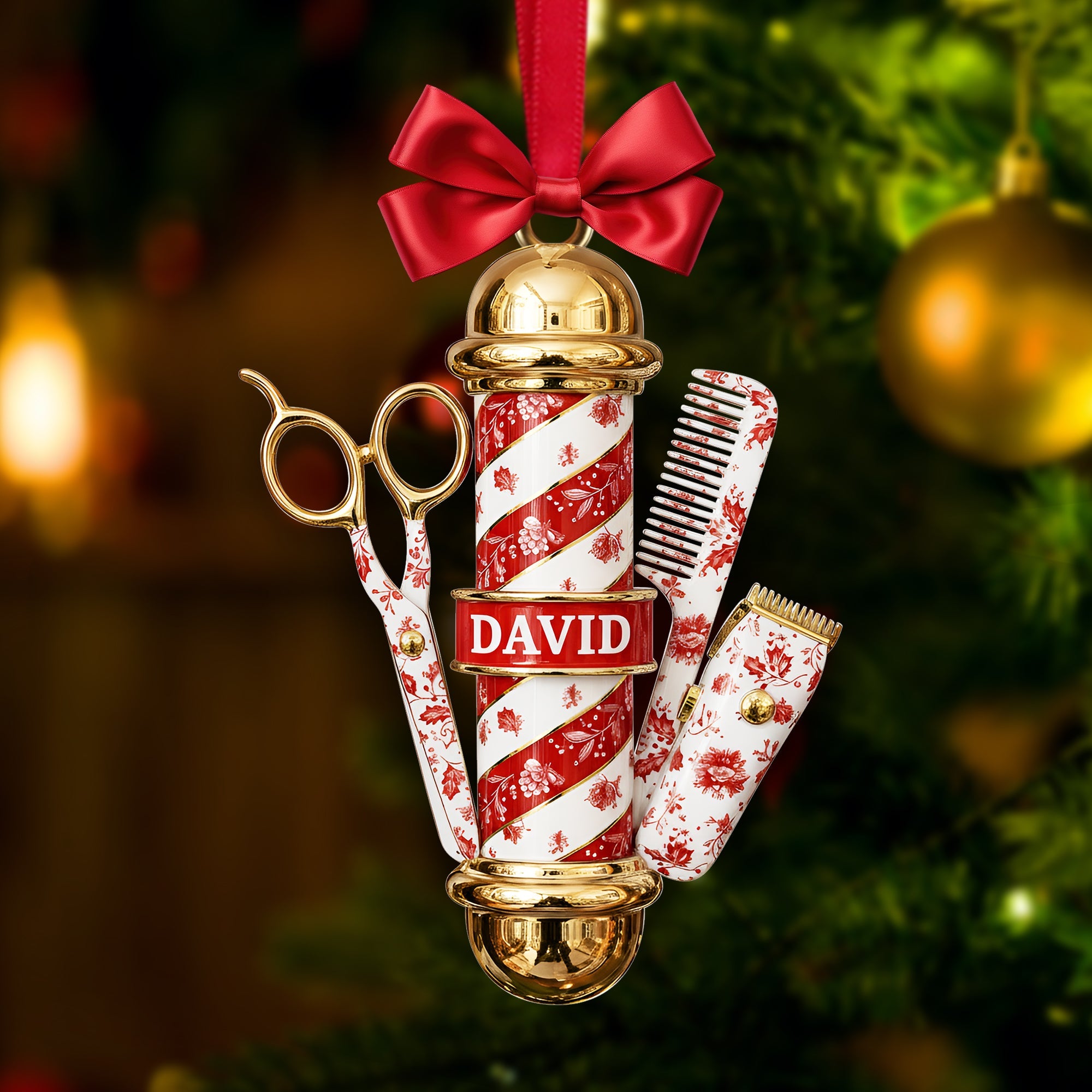 Barber's Essentials Ornament - Personalized Gifts For Barber 01PGLU111025 - Image 5