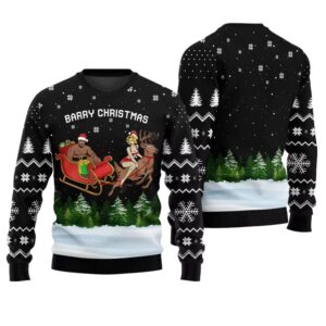 Barry Christmas Ugly Christmas Sweater - Grishko.com
