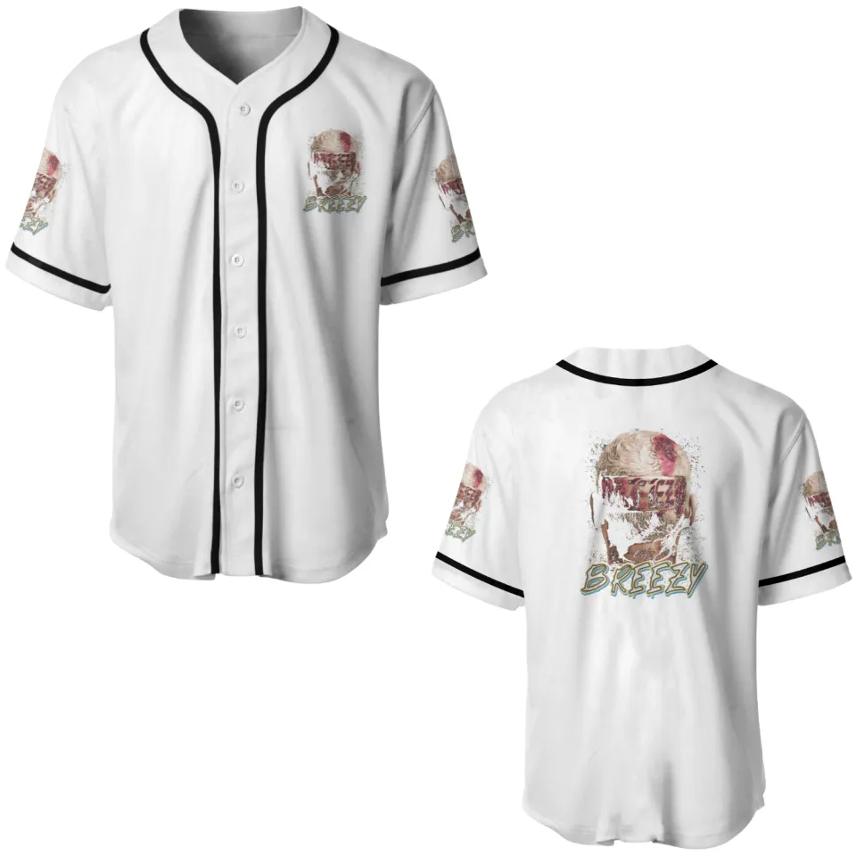 Chris Brown Breezy Baseball Jerseys, Size XS, The Weeknd Music Tour 2025 Baseball Jersey - Image 4