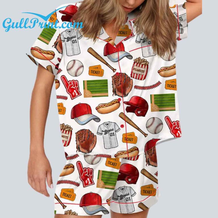 Baseball Player Pajama Set