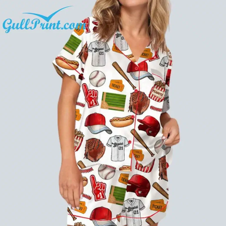 Alternative view of Baseball Player Pajama Set