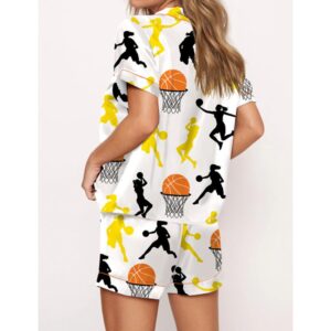 Alternative view of Basketball Satin Pajama Set For Women