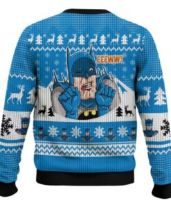 Alternative view of Batman Middle Finger Ugly Christmas Sweater