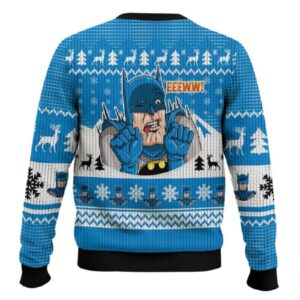 Alternative view of Batman Middle Finger Ugly Christmas Sweater