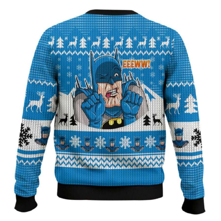 Alternative view of Batman Middle Finger Ugly Christmas Sweater