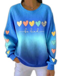 Be Kind Heart Gradient Sweatshirt