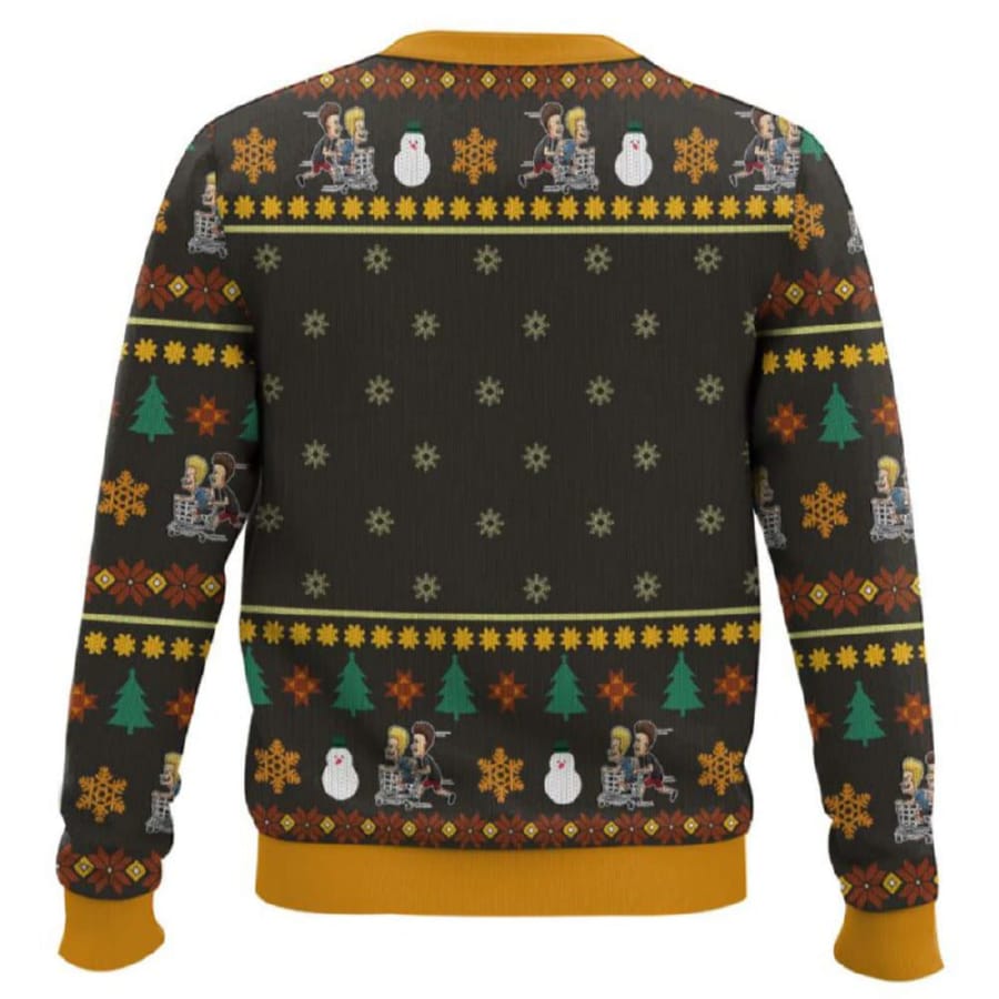 Alternative view of Beavis And Butthead Rock On Ugly Christmas Sweater