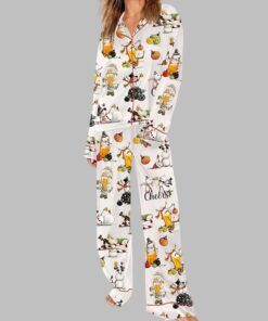 Alternative view of Beer Drinking Snowman Pajama Set