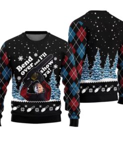 Bend Over and Ill Show Ya Ugly Christmas Sweater 