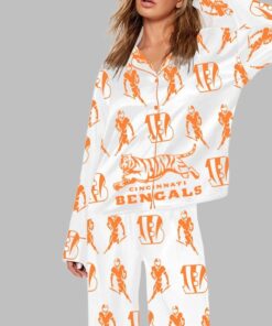 Bengals Football Art Print Pajama Set