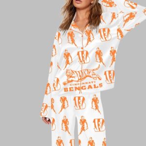 Bengals Football Art Print Pajama Set