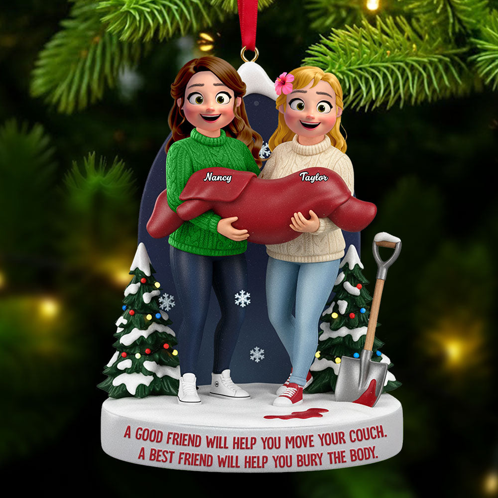 Bestie Acrylic Ornament - Personalized Gifts For Friends Christmas Ornament 02NATI081125