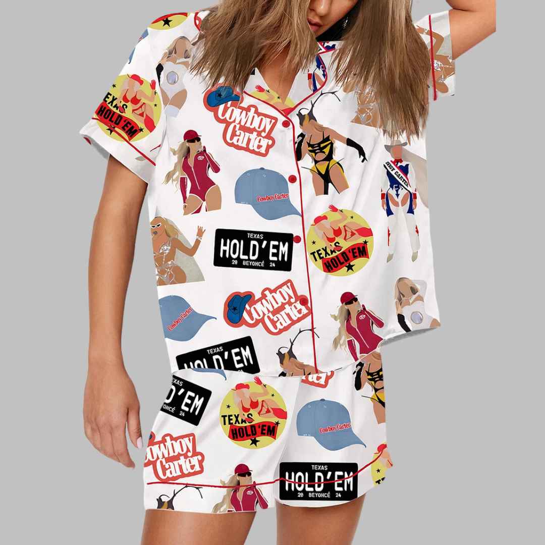 Beyonce Texas Hold'em Cowboy Carter Pajama Set