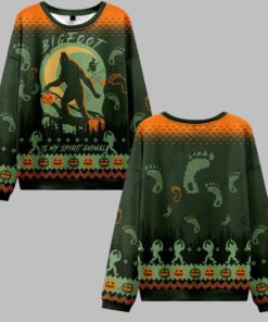 Bigfoot is My Spirit Animal Ugly Sweater 2025 Christmas 
