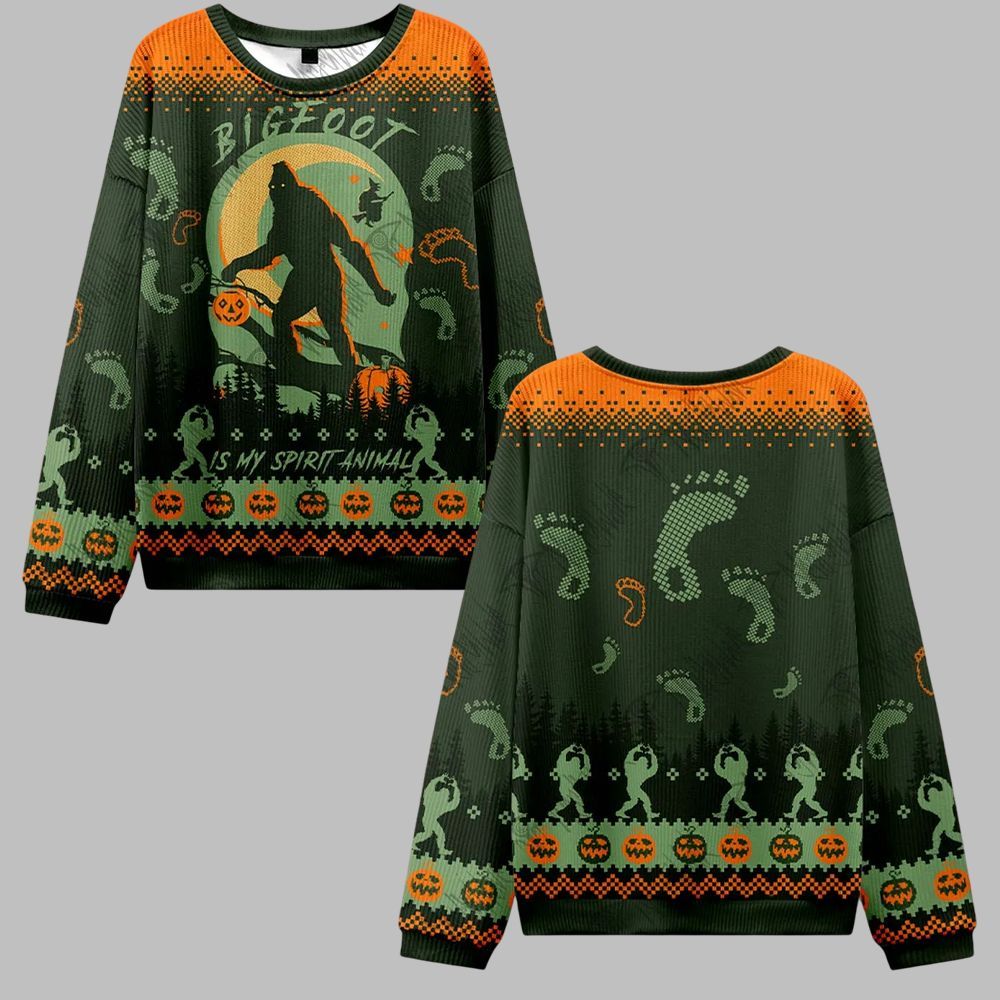 Bigfoot is My Spirit Animal Ugly Sweater 2025 Christmas - Grishko.com