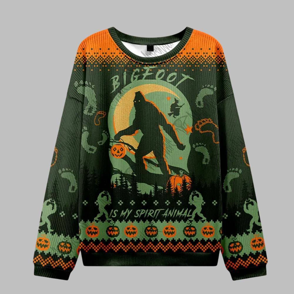 Alternative view of Bigfoot is My Spirit Animal Ugly Sweater 2025 Christmas - Grishko.com