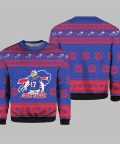 Bills Josh Allen 2025 Ugly Christmas Sweater 