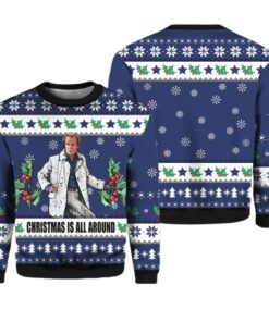 Alternative view of Billy Mack Christmas Is All Around Love Actually Ugly Sweater 