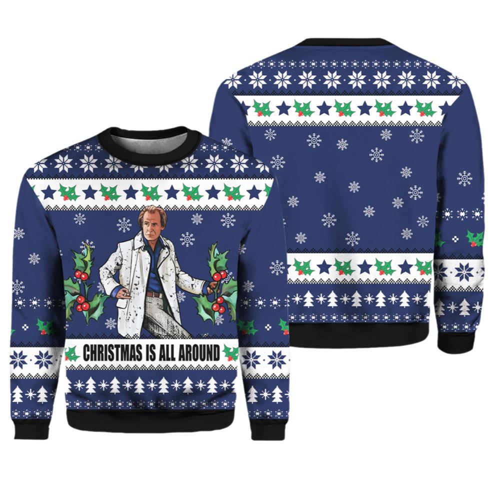 Alternative view of Billy Mack Christmas Is All Around Love Actually Ugly Sweater - Grishko.com