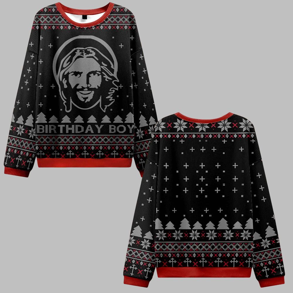 Birthday Boy Ugly Sweater 2025 Christmas - Grishko.com