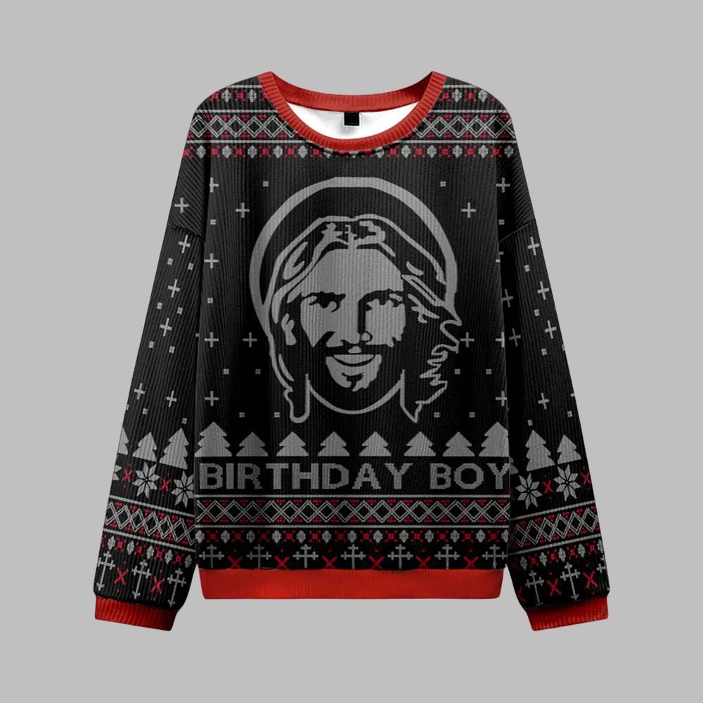 Alternative view of Birthday Boy Ugly Sweater 2025 Christmas - Grishko.com