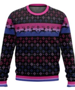 Bisexual Pride Flag LGBT Support Ugly Christmas Sweater
