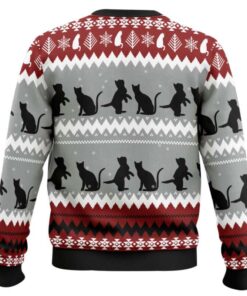 Alternative view of Black Cat Christmas Trekiller Ugly Christmas Sweater