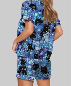 Alternative view of Black Cats Pajama Set For Women