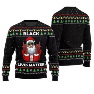 Black Lives Matter Ugly Christmas Sweater - Grishko.com