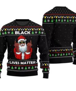 Alternative view of Black Lives Matter Ugly Christmas Sweater 