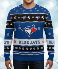 Blue Jays World Series 2025 Champions Christmas Ugly Sweater