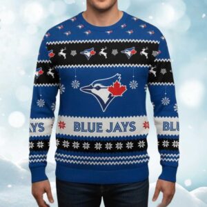Blue Jays World Series 2025 Champions Christmas Ugly Sweater