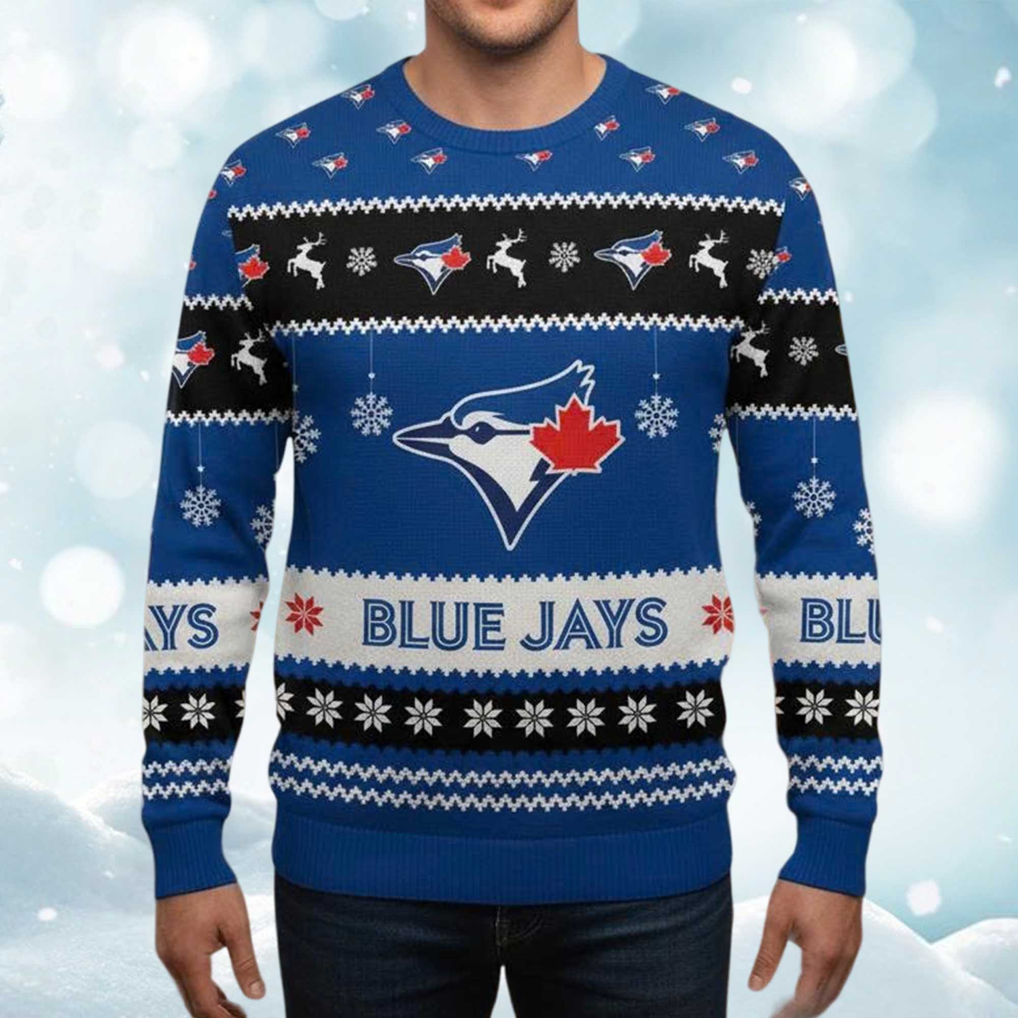 Blue Jays World Series 2025 Champions Christmas Ugly Sweater
