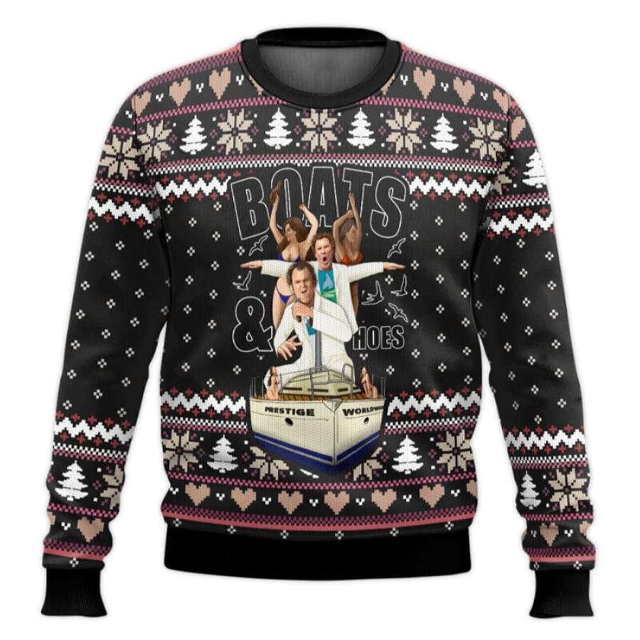 Boats 'N Hoes Step Brothers Ugly Christmas Sweater