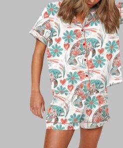 Alternative view of Boho Floral Manatee Pajama Set