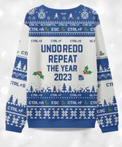 Alternative view of Bold Always Justified Word Ugly Christmas Sweater