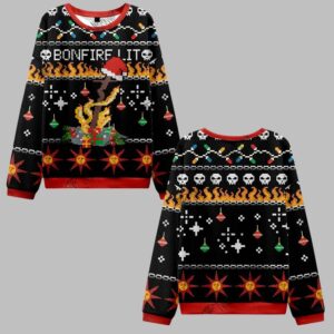 Bonfire Lit Ugly Sweater 2025 Christmas - Grishko.com