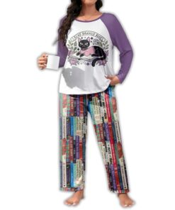 Alternative view of Book Lover Raglan Lounge Pajamas I Read Banned Books