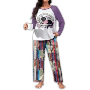 Alternative view of Book Lover Raglan Lounge Pajamas I Read Banned Books